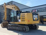 2017 Caterpillar 323FL crawler excavator, rear three-quarter view