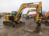 2019 Caterpillar 308C mini excavator, side view