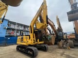 2020 Komatsu PC130-7 crawler excavator, rear three-quarter view