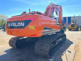2026 Develon DX220 LCA crawler excavator, rear three-quarter view