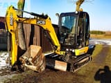 2017 JCB 8026 mini excavator, side view