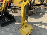2022 Yanmar VIO 17 mini excavator, front view of boom and bucket