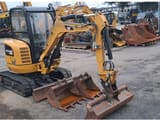 2019 Caterpillar 302.7DCR crawler excavator, front three-quarter view