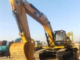 2023 Caterpillar 340D crawler excavator, front three-quarter view