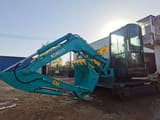 2019 Kobelco SK55 mini excavator, side profile view
