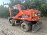 2016 Doosan DH150W-7 wheel excavator, rear three-quarter view