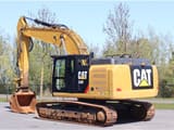 2018 Caterpillar 330F L crawler excavator, rear three-quarter view