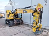 2019 Caterpillar M323F wheel excavator, side profile view