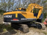 2023 Hyundai 220LC-9S crawler excavator, rear three-quarter view