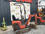 2018 Kubota K008-3 mini excavator, rear three-quarter view
