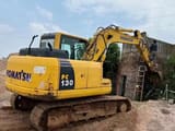 2016 Komatsu PC130-7 crawler excavator, rear three-quarter view