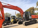 2013 Hitachi Zaxis 240 crawler excavator, side view