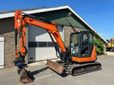 2015 Hitachi ZX65USB-5A mini excavator, side view