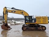 2016 Caterpillar 374FL crawler excavator, side view