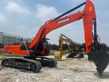 2023 Doosan DX300LC excavator, side profile view