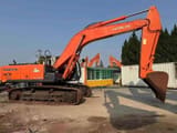 2019 Hitachi Zaxis 350 crawler excavator, side view