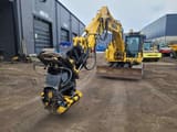 2017 Komatsu PC138US-11 crawler excavator, front three-quarter view