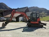 2017 Kubota KX057-4 mini excavator, side view