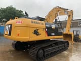 2021 Caterpillar 325D crawler excavator, rear three-quarter view