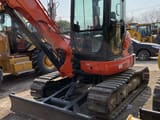 2026 Kubota U40-3 mini excavator, front three-quarter view