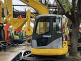 2018 Komatsu PC78US-6E mini excavator, front three-quarter view