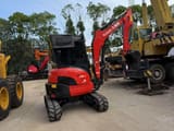 2018 Kubota U35-4 mini excavator, front three-quarter view