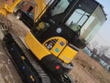 2022 Komatsu PC35MR mini excavator, rear three-quarter view