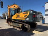 2018 Hyundai HX380 NL crawler excavator, rear three-quarter view