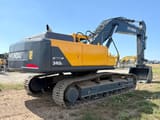 2025 Hyundai R340L SMART crawler excavator, rear three-quarter view