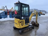 2018 Komatsu PC16R-3 mini excavator, rear three-quarter view