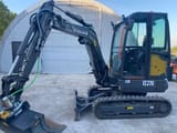 2020 Volvo EC27D mini excavator, side view