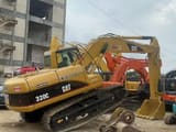 2016 Caterpillar 320C crawler excavator, rear three-quarter view