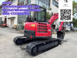 2023 Yanmar VIO55 mini excavator rear three-quarter view