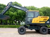 2026 Hyundai HW155 wheel excavator, side profile view