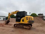2023 Komatsu PC60-8 mini excavator, rear three-quarter view