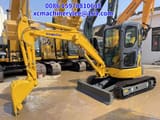 2023 Komatsu PC35 mini excavator, front three-quarter view