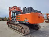 2019 Hitachi Zaxis 490LCH crawler excavator, rear three-quarter view