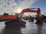 2018 Hitachi ZX350LCN-6 crawler excavator, side profile view