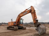 Doosan DX225LC crawler excavator, side view