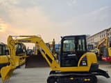 2022 Komatsu PC56 mini excavator, side profile view