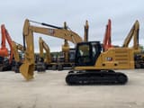 2023 Caterpillar 320GC crawler excavator, side profile view