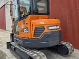 2020 Doosan DX62R-3 mini excavator, rear three-quarter view