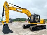 2025 JCB 215LC crawler excavator, side profile view