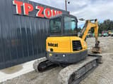 2015 Bobcat E50 mini excavator, rear three-quarter view