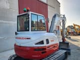 2018 Takeuchi TB260 mini excavator, rear three-quarter view
