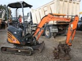 2008 Hitachi Zaxis 17U mini excavator, side view