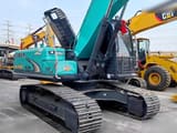 2021 Kobelco SK200D crawler excavator, rear three-quarter view