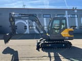 2017 Volvo EC55D mini excavator, side view