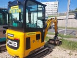 2022 JCB 19C-1 mini excavator, rear three-quarter view