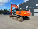 2019 Hitachi ZX300LC-6 crawler excavator, rear three-quarter view